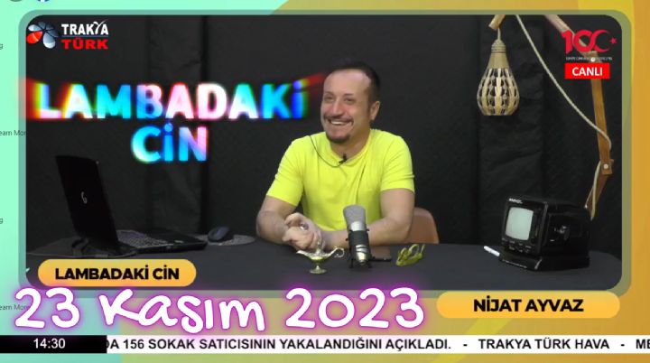 Lambadaki Cin tam 10 yıldır Trakya'da gündemi belirleyen bir sosyal medya haberciliği. Programın yaratıcısı ve sunucusu Nijat Ayvaz'ın yepyeni formatı ile Trakya Türk Televizyonunda siyasetin ve gündemin nabzını tutmaya devam ediyor.