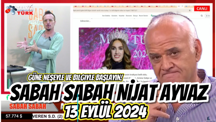 SABAH SABAH NİJAT AYVAZ 13 Eylül 2024