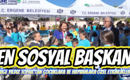 EN SOSYAL BAŞKAN MÜGE YILDIZ TOPAK’TAN ÇOCUKLARA VE HAYVANLARA ÖZEL ETKİNLİKLER