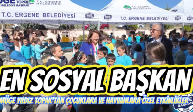 EN SOSYAL BAŞKAN MÜGE YILDIZ TOPAK’TAN ÇOCUKLARA VE HAYVANLARA ÖZEL ETKİNLİKLER