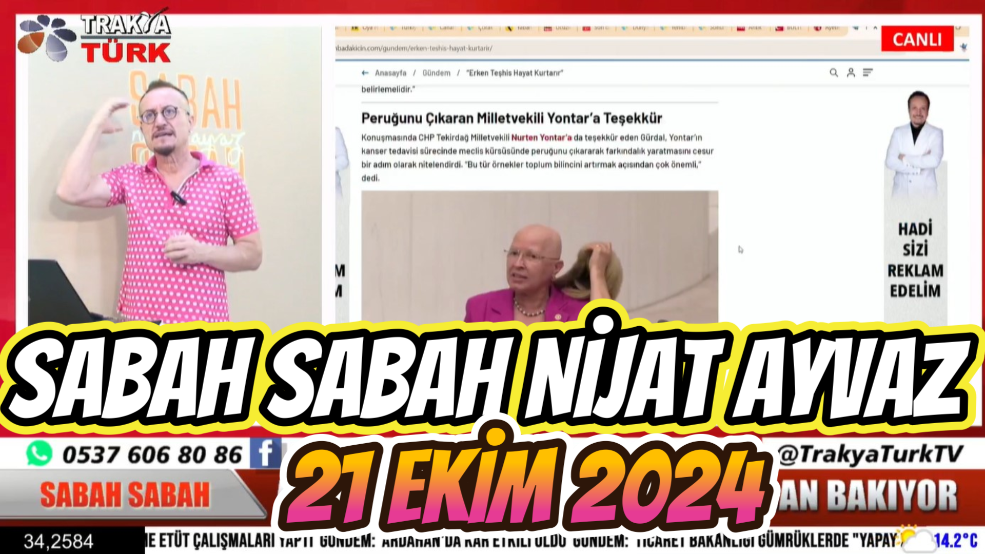 SABAH SABAH NİJAT AYVAZ 21 Ekim 2024