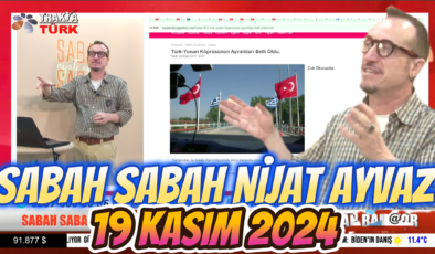 SABAH SABAH NİJAT AYVAZ 19 Kasım 2024