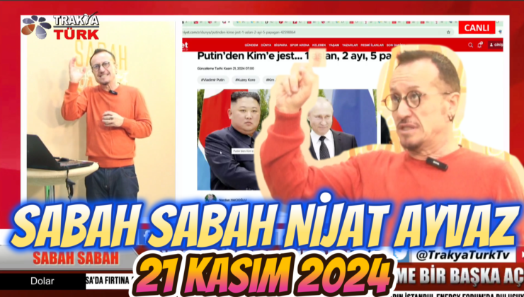 SABAH SABAH NİJAT AYVAZ 21 Kasım 2024