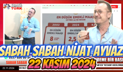 SABAH SABAH NİJAT AYVAZ 22 Kasım 2024