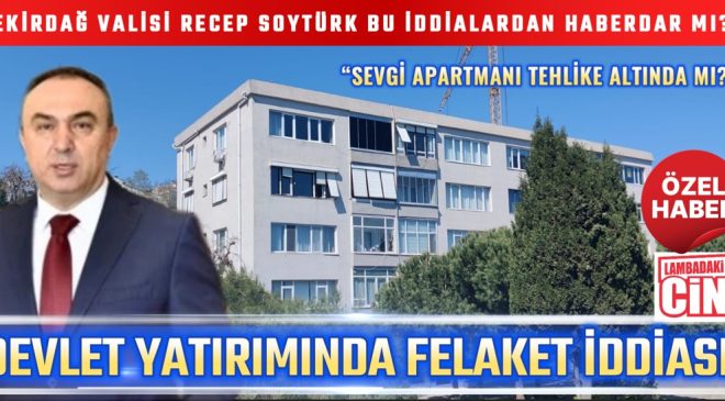 DEVLET YATIRIMINDA FELAKET İDDİASI!