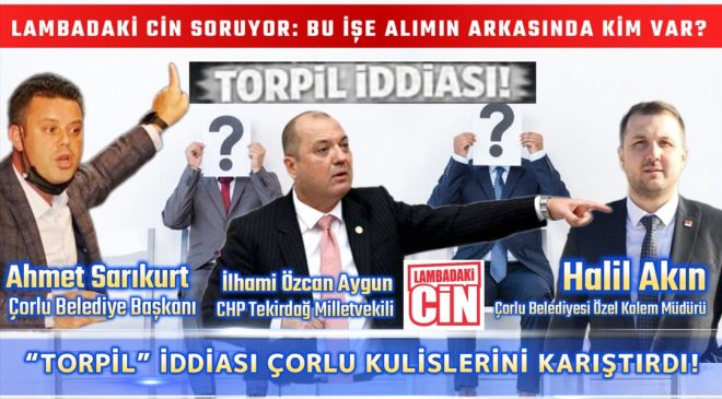 ÇORLU BELEDİYESİ’NDE SULAR DURULMUYOR!