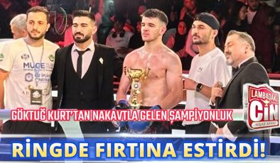 RİNGDE FIRTINA ESTİRDİ! GÖKTUĞ KURT’TAN NAKAVTLA GELEN ŞAMPİYONLUK
