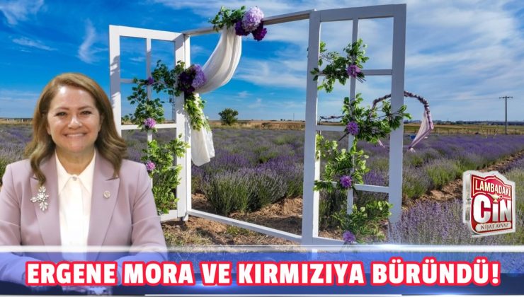 ERGENE MORA VE KIRMIZIYA BÜRÜNDÜ!