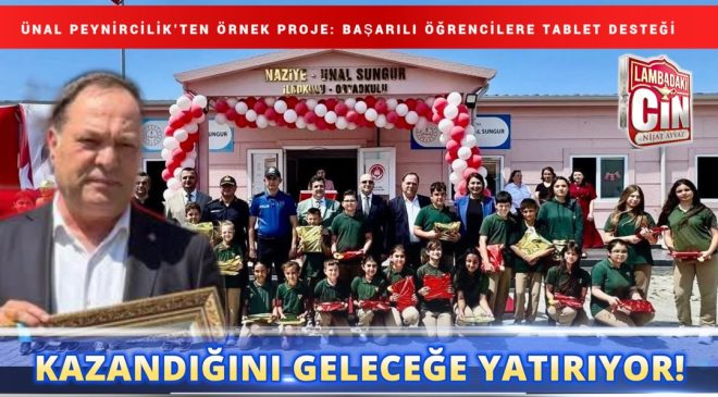 İŞTE SOSYAL SORUMLULUK! ADNAN SUNGUR’DAN EĞİTİME ÖRNEK DESTEK