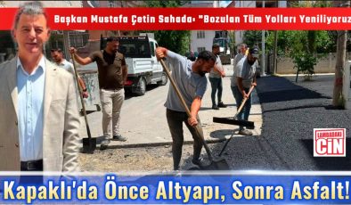 Başkan Mustafa Çetin Sahada: “Bozulan Tüm Yolları Yeniliyoruz”