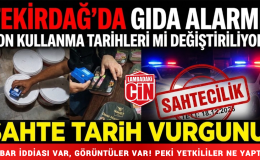 TEKİRDAĞ’DA GIDA ALARMI! TARİHİ GEÇEN ÜRÜNLER YENİDEN Mİ SATILIYOR?