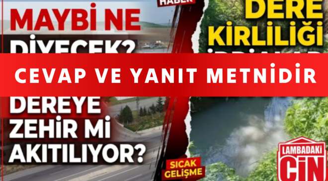 CEVAP VE YANIT METNİDİR