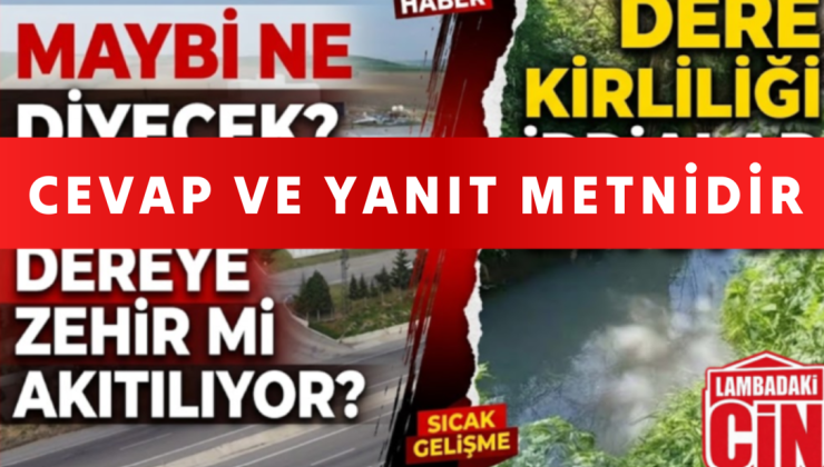 CEVAP VE YANIT METNİDİR